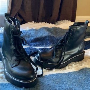 Steve Madden/Madden Girl Combat Boots, never worn!